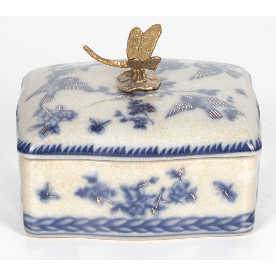 Шкатулка (Фарфор с бронзой 1895г.)