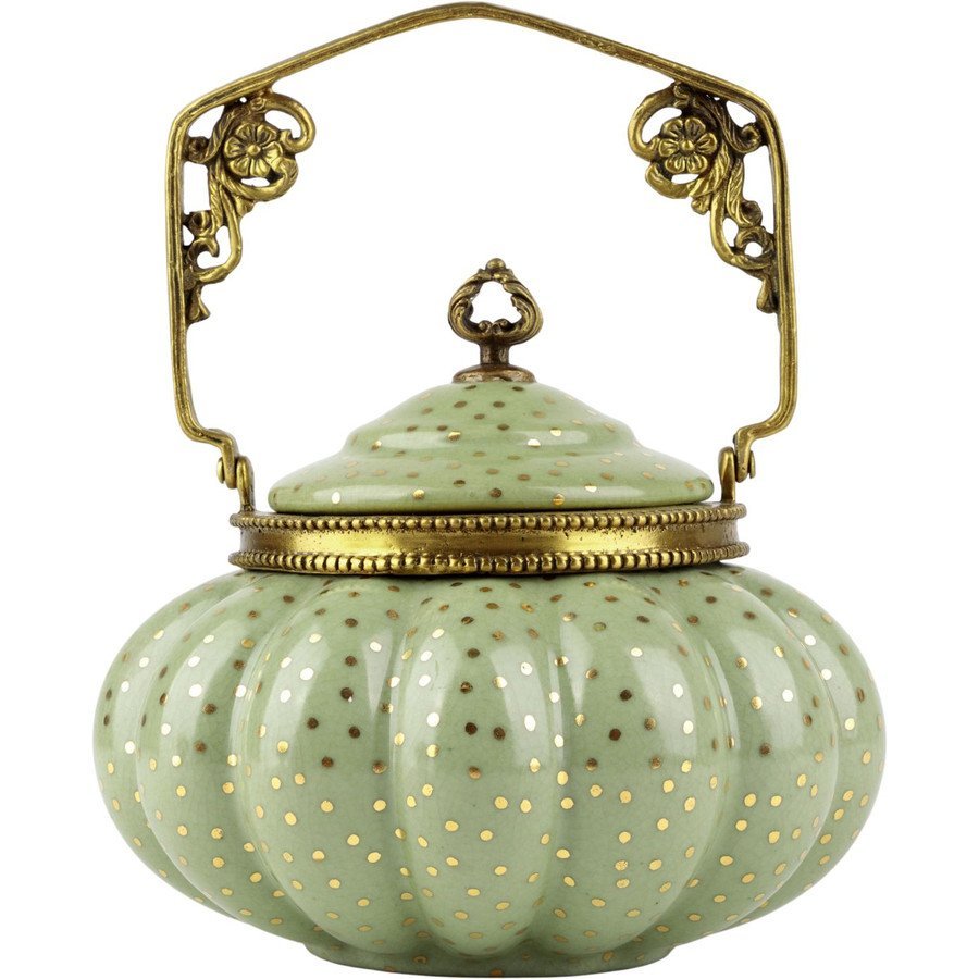 Шкатулка (Фарфор с бронзой 1895г.)