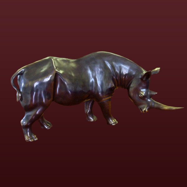 Бронзовая статуэтка "Носорог"