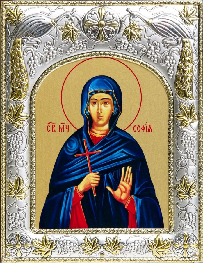 Купить икону святая мученица София Римская. Купить икону в интернет магазине