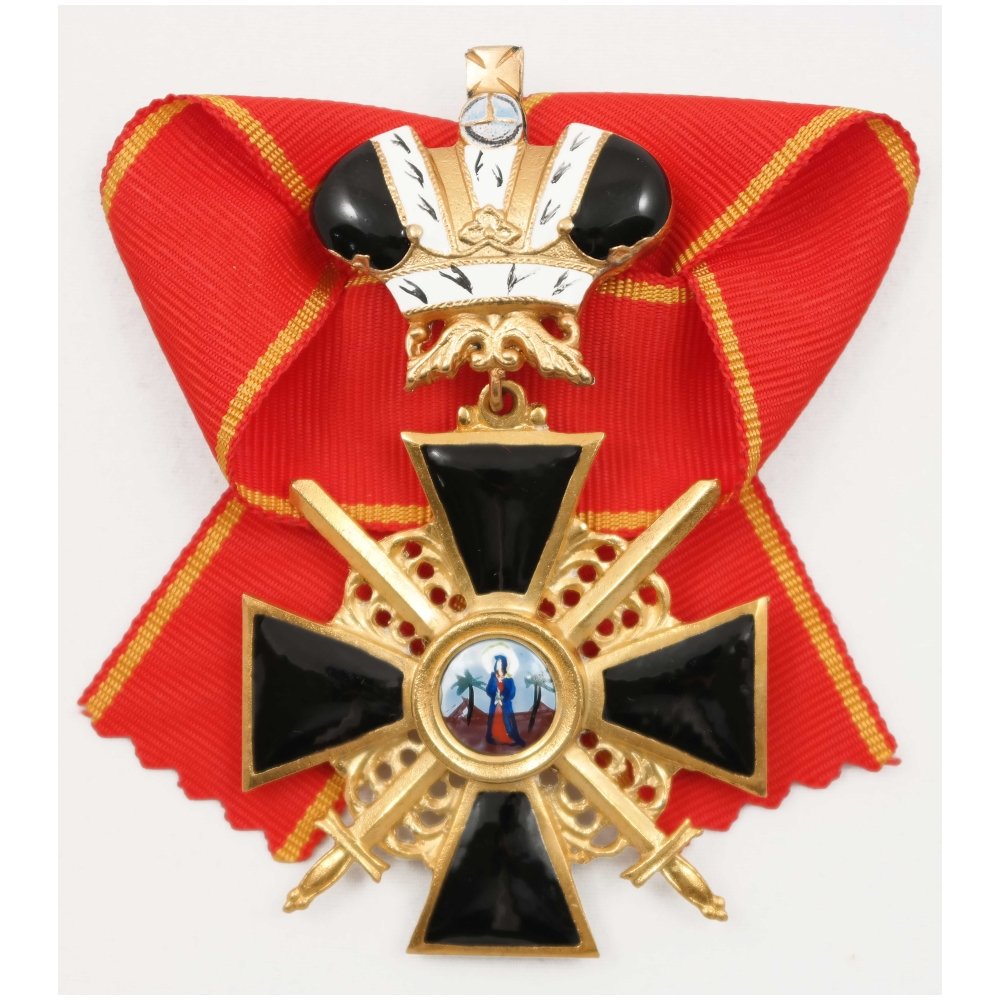 Орден Святой Анны II степени с мечами и короной парадный