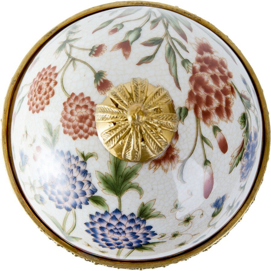 Шкатулка яйцо (Бронза форфор 1895г.)