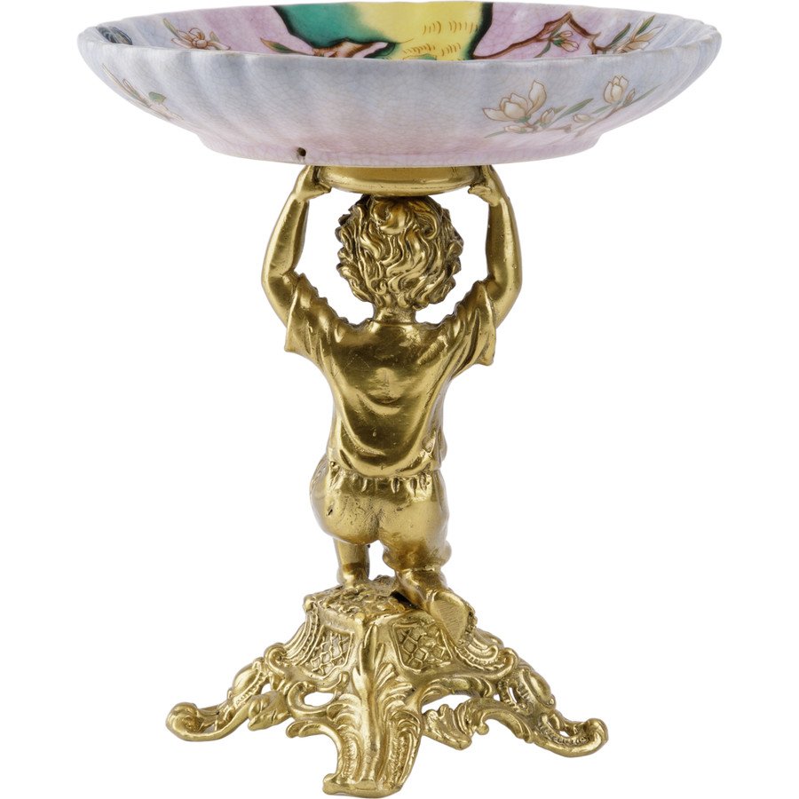 Чаша на ангеле (Фарфор с бронзой 1895г.)