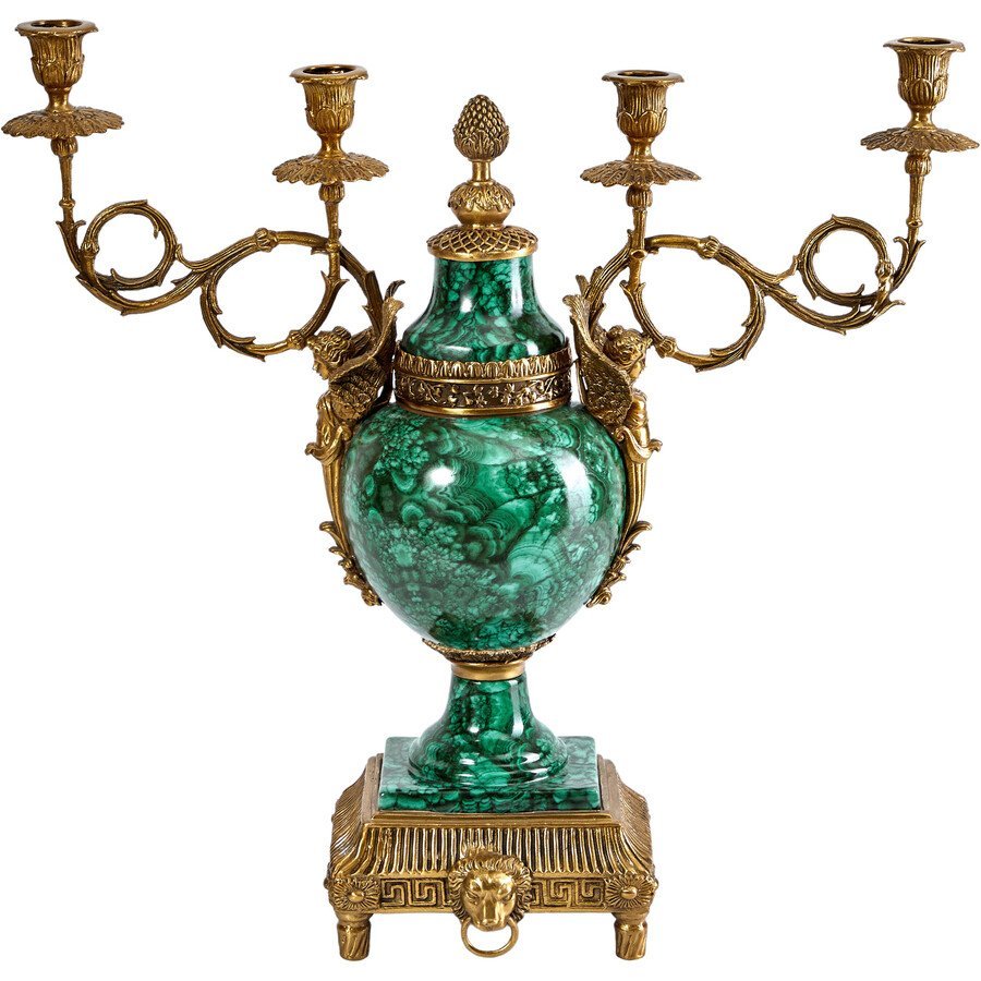Подсвечник (Фарфор с бронзой 1895г.)