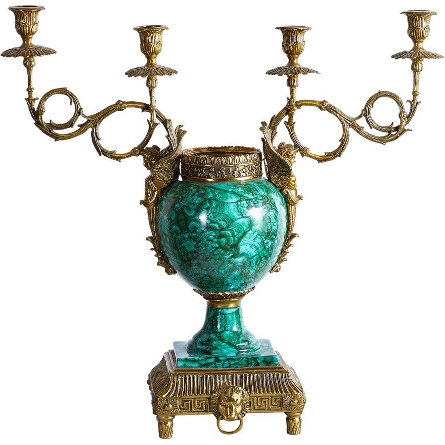 Подсвечник (Фарфор с бронзой 1895г.)
