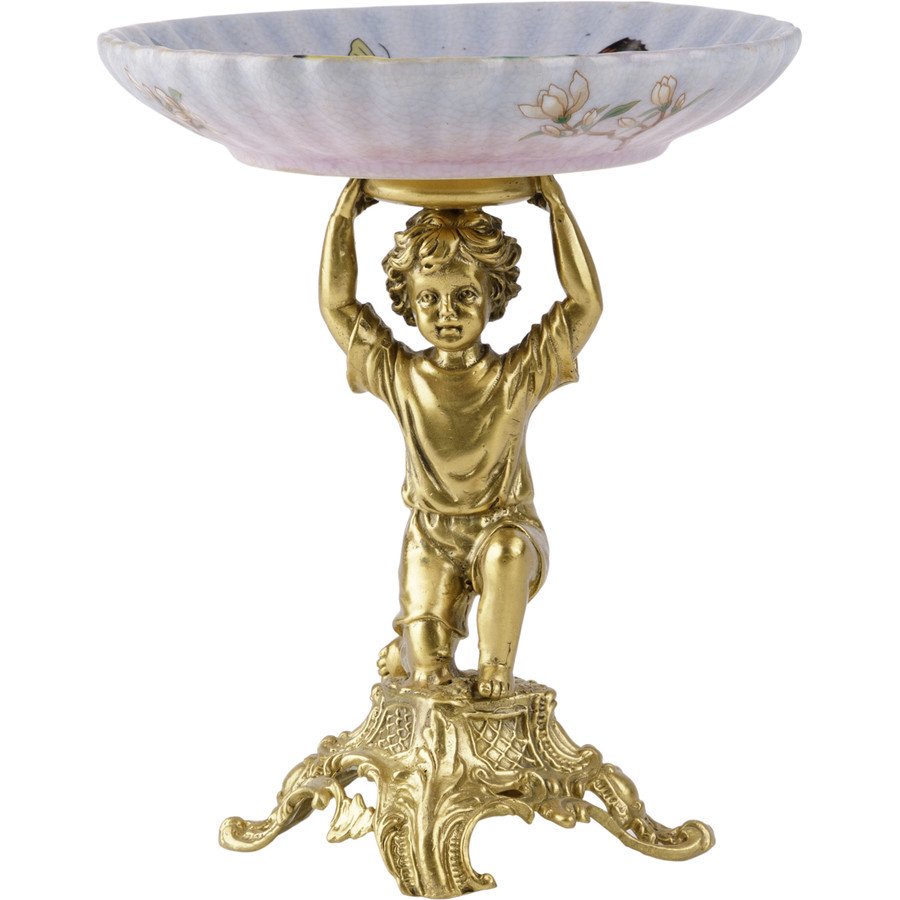 Чаша на ангеле (Фарфор с бронзой 1895г.)