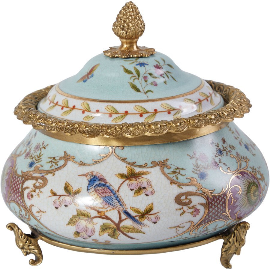 Шкатулка (Фарфор с бронзой 1895г.)