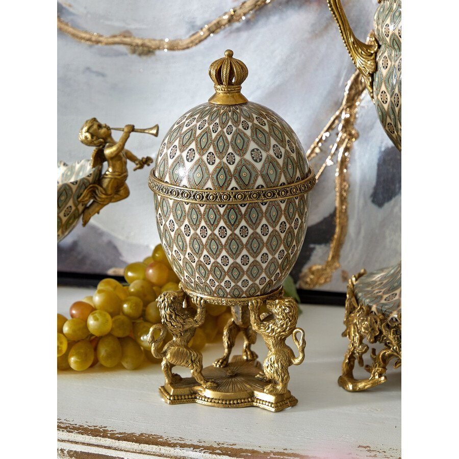 Шкатулка Фарфор с бронзой 1895г.