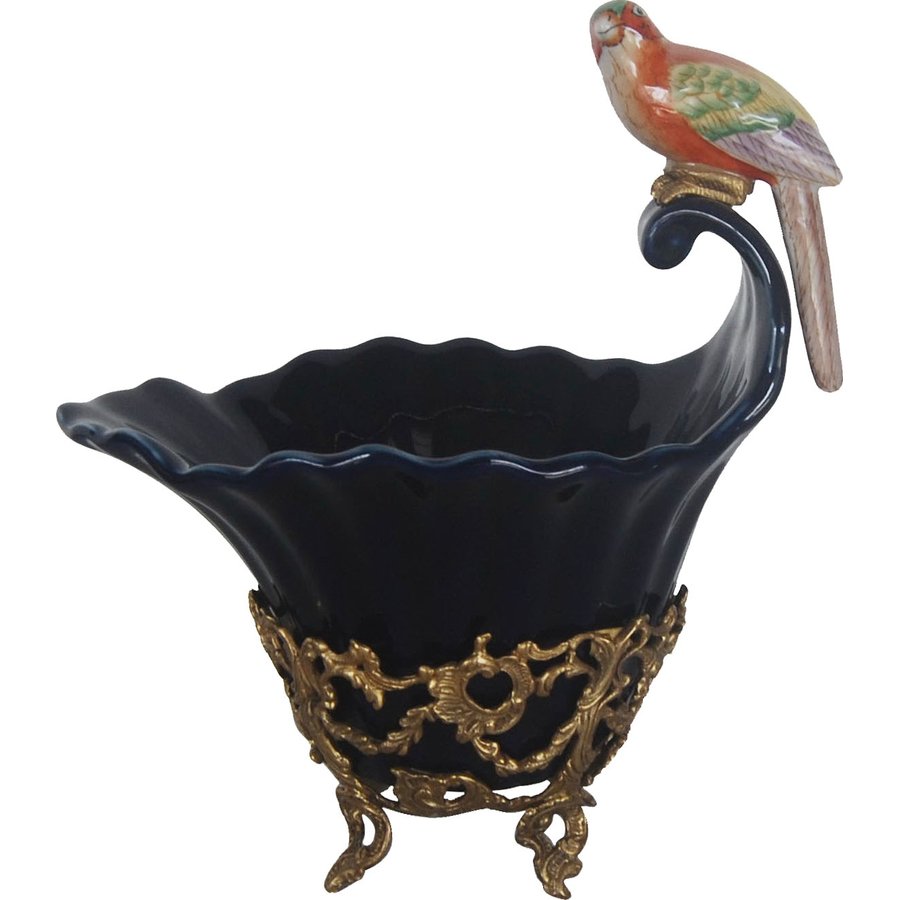 Чаша с птичкой (Фарфор с бронзой 1895г.)