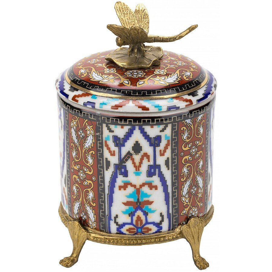 Шкатулка (Фарфор с бронзой 1895г.)