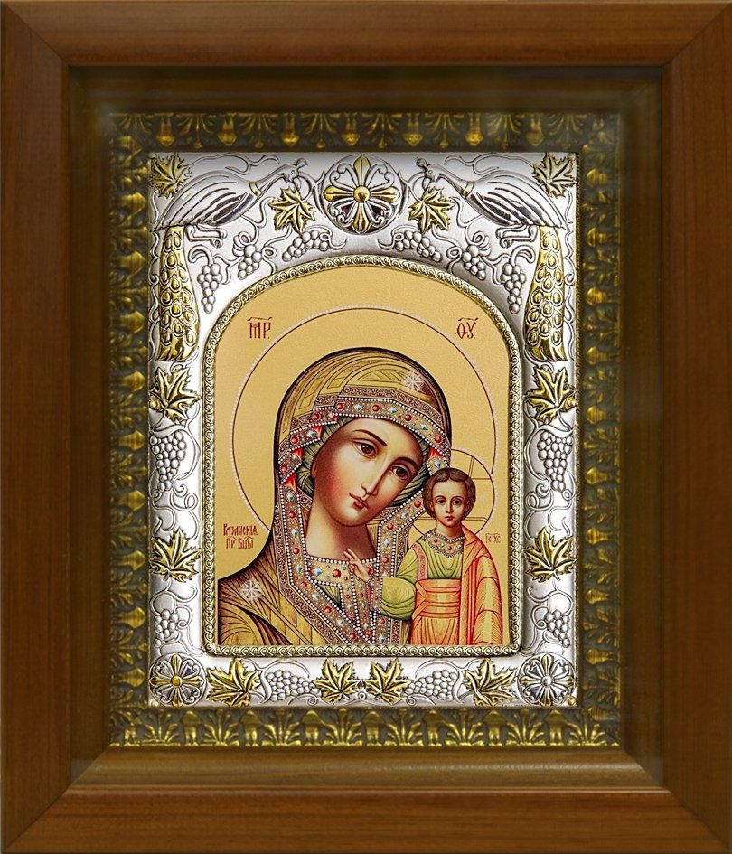 Икона Божией Матери Казанская в киоте